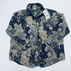JEANS Mens Fashion Wear 3XL Teddy Bear Shirt Jacquard Fabric New with tags