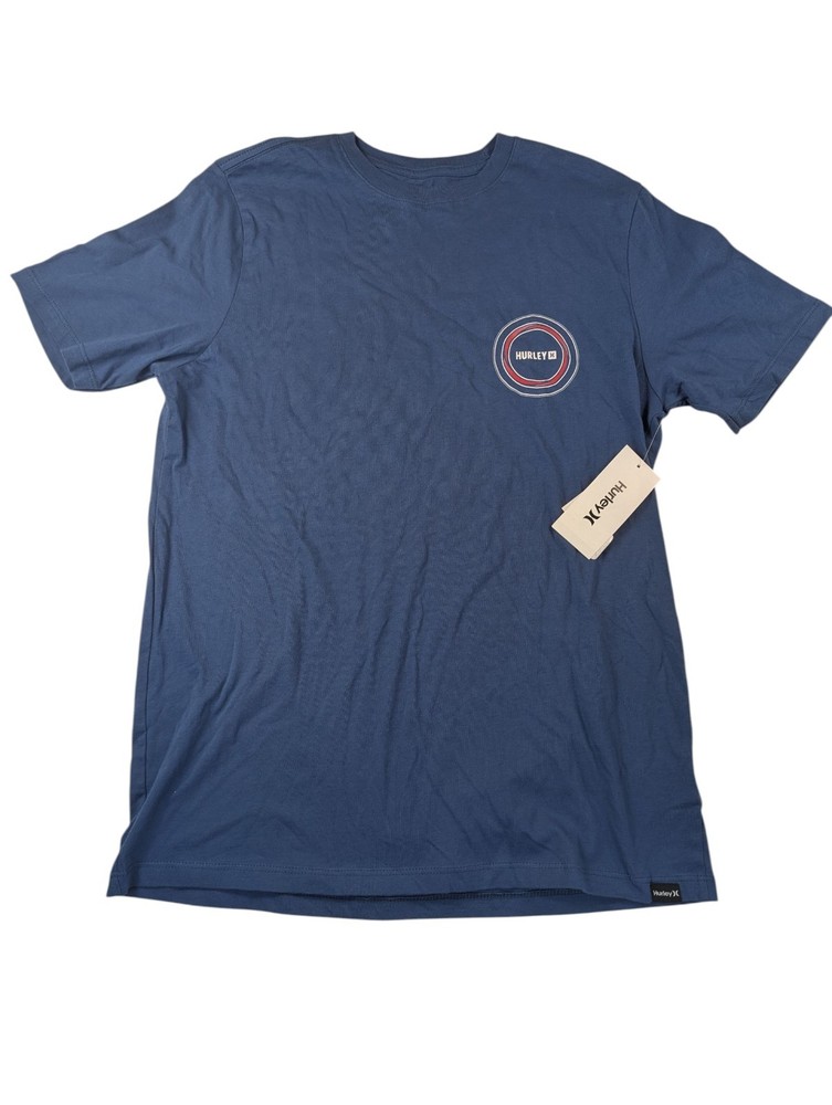 Hurley Men’s Size Small Everyday Whirlpool Short Sleeve Tee T-Shirt Blue NWT