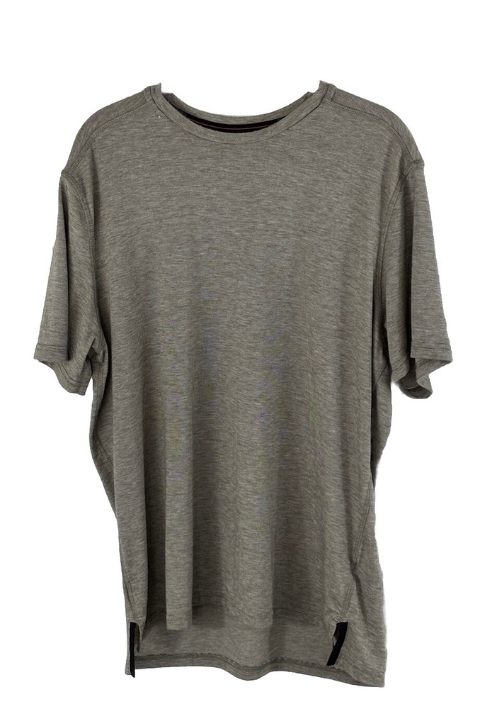 Champion Mens Pullover T Shirt Large Soft Polyester Rayon Spandex Gray READ