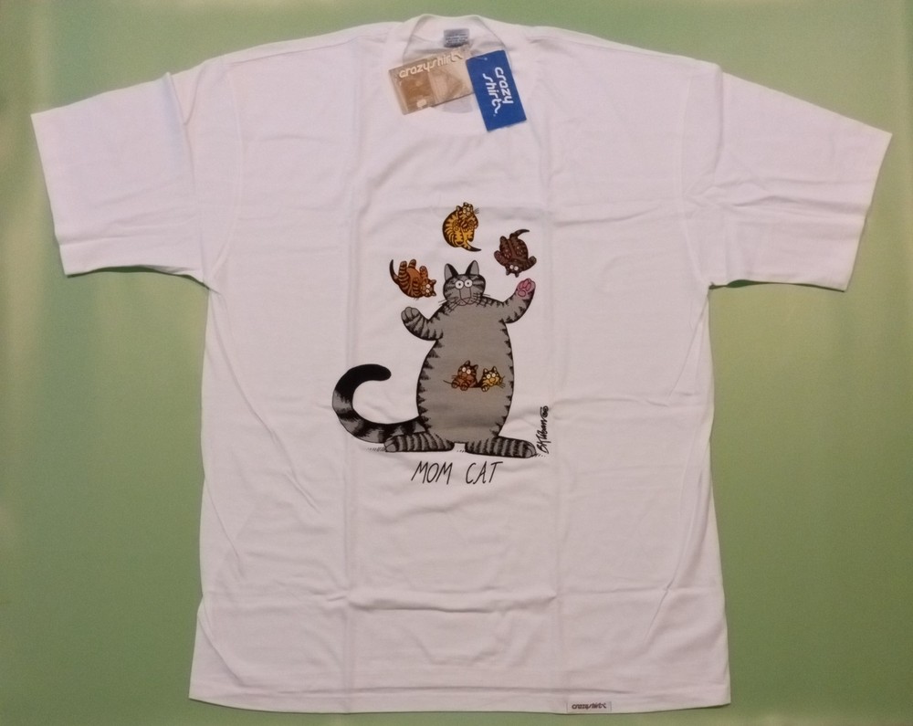 Crazy Shirts Kliban T-shirt, Juggling mom cat (Guam), NEW With Tags, Extra Large