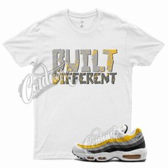 White BUILT Shirt for N Air Max 95 Dark Grey Amarillo Yellow Wolf Cool Gold