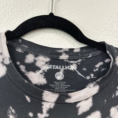 Metallica Life In Pain Bleach Wash Black Size MD