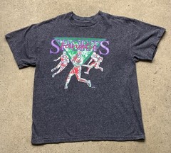 Vtg 80s 90s Sports Fanatic T Shirt Baseball Football Basketball Art Large