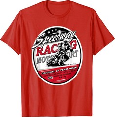 Motorcycle Speedway Flat Track Racing Graphic T Shirt Unisex S-5XL
