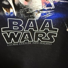 Global Culture BAA Wars Star Sheep Kiwi New Zealand Collectible Tee Size L NEW