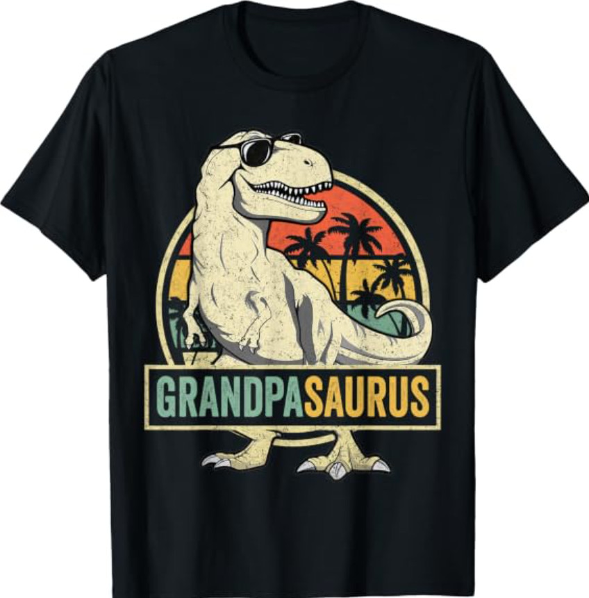 Grandpasaurus T Rex Dinosaur Grandpa Saurus Family Matching T-Shirt