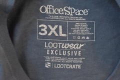 Loot Crate Mens Office Space Baseball Bats Mayhem Tee Shirt New S, L, 2XL, 3XL