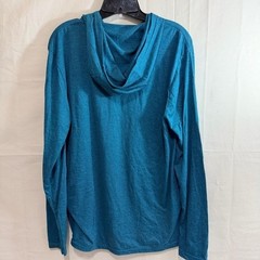 District Mens Perfect Tri Teal Long Sleeve T-Shirt Hoodie Med