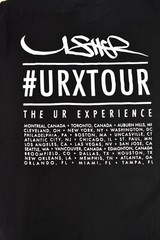 Usher Mens Adult #URXTOUR UR Experience Tour Black Shirt New S, M