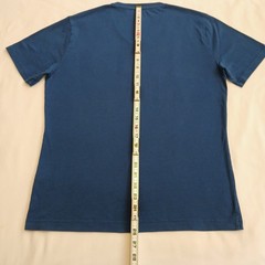 Banana Republic Eco Premium Wash T-Shirt Medium Mens Blue V-Neck Lightweight