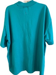 Men’s Adidas Basketball Heavyweight Boxy High Neck T Shirt Sz XL Teal Blue/Green
