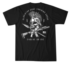 Howitzer Style Men’s T-Shirt GLADIATOR GUNZ Military Grunt MFG Black S-4XL