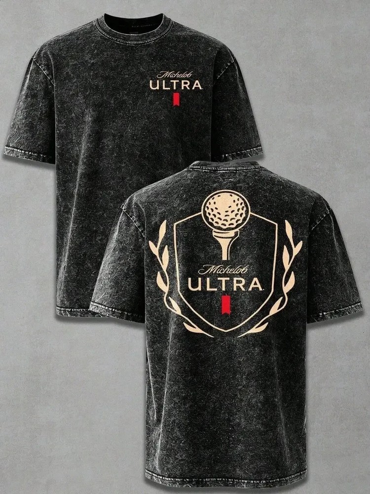 2026 New Arrival Michelob Ultra Golf Ball Wash Cotton Vintage Distressed Oversiz