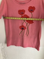80’s Liberty Graphics Screen Printed Poppy Tshirt Large