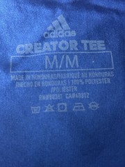 Adidas Men’s Size Medium Creator Tee Short Sleeve Blue T-Shirt EK0088 NWTGS