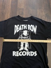 Death Row Records T-Shirt Men’s XL Black Hip Hop Rap Tee Logo Streetwear Urban