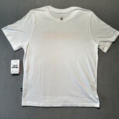 Spyder Mens Large Graphic T Shirt White Logo Outdoor Summer Athletic NWT