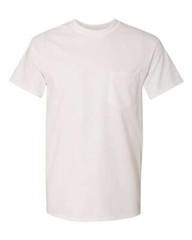 Gildan 5300 Mens Short Sleeve Heavy Cotton Crew Neck TShirt With Pocket 5 PACK
