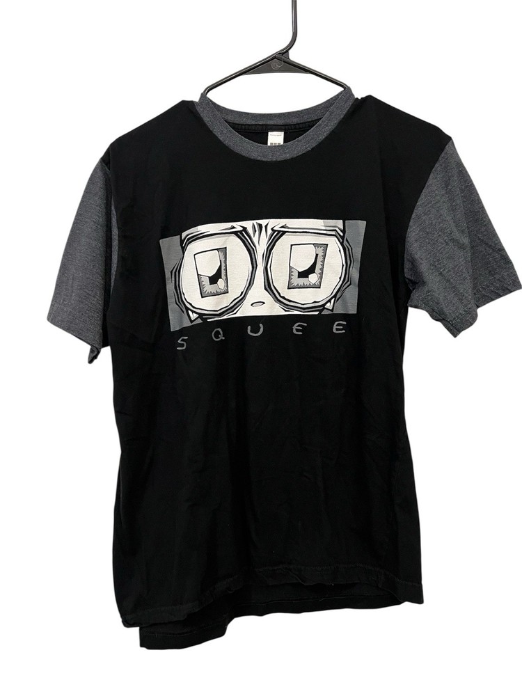 Vintage Y2k Squee Graphic Shirt Men (Medium) Jhonen Vasquez Black Homicidal Mani