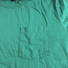 Vintage Lands End Super T Men’s Large 42-44 Pocket T Shirt 100% Cotton Made In