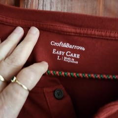 Croft & Barrow Long Sleeve Shirt Mens Large Easy Care Casual Top