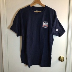 Starter New York Giants 100 Seasons 1925 Anniversary NFL Shirt Mens XL Navy Blue