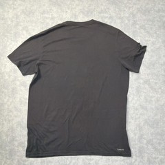 Adidas Shirt Mens L Black The Go-To Performance Logo Graphic Tee Tagless Sports