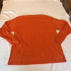 Jerzees Dri-Power Men’s XL Orange Long Sleeve Crew Neck Graphic Tee Psalm 56:4