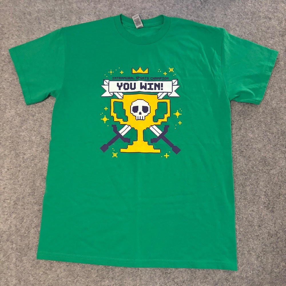 ECU Intramural Sports T-Shirt Mens Medium Champion Pixel Art Sports College Uni