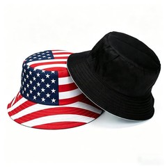 American-Flag-Bucket-Hat Reversible-Patriotic-USA-Cap Stars Stripes Outdoor F…