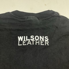 Vintage Wilsons Leather Nothing But Leather T Shirt Mens XL Black 90s USA