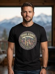 Tirana Albania Balkan Style Graphic T-Shirt Unisex Travel Tee
