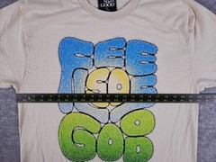 Feels So Good Logo Shirt Adult Large Beige Printed in Austin Texas