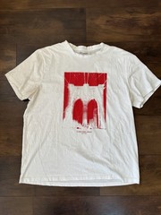 Calvin Klein Jeans Brooklyn Bridge Graphic T-Shirt Mens XL White Red NYC