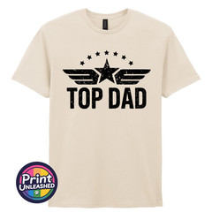 Classic Top Dad Tee Funny Dad T Shirt Retro Print Father’s Day Gift for Dad Tee