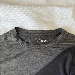 LOT2 Quince Medium Men’s Performance Black and Gray T-Shirt (Flowknit Breeze)