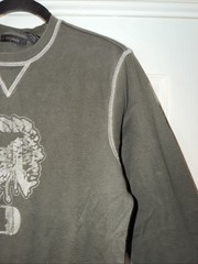 Men’s Vintage Y2K EXPRESS Long Sleeve American Indian #4 Shirt – Green – Small