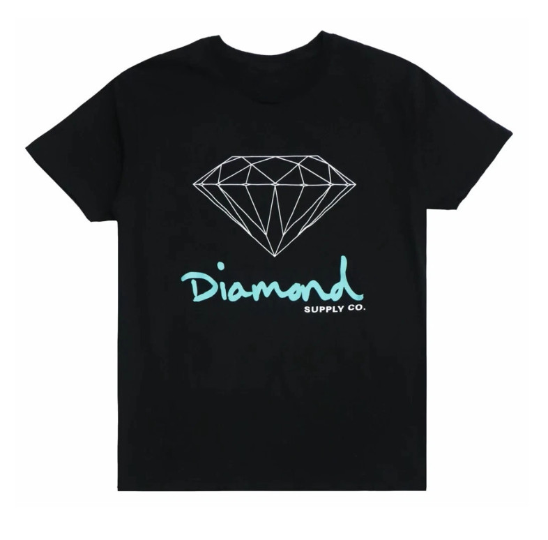 Diamond Supply Co. Men’s T-Shirt OG Logo Short Sleeve Tee in Black