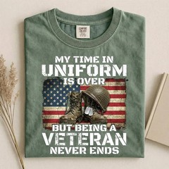 My Time In Uniform Veteran Comfort Tee