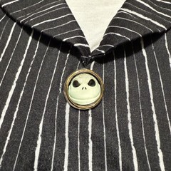 Nightmare Before Christmas Jack Skellington Costume T-Shirt Large Tuxedo 3D