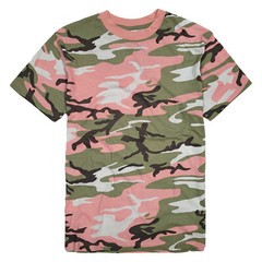 Army T Shirt US Combat Military Style Red Orange Yellow Pink Purple Bright Camo