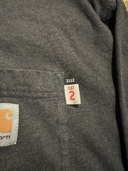 🟥🔥🟥 CARHARTT FR FLAME-RESISTANT FORCE LARGE T-SHIRT LONG SLEEVE POCKET CAT 2