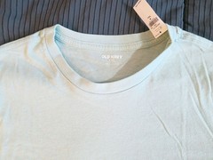 NWT Old Navy Soft-Washed Tee Curved Hem T-shirt MT Medium-Tall Pale Glass Green