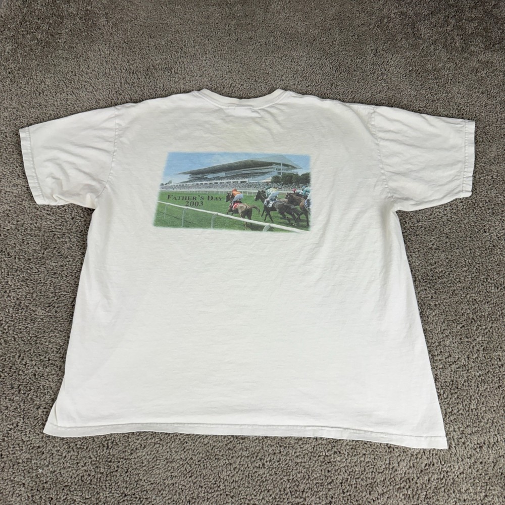 VINTGE Arlington Park Race Track Shirt Mens XL Horse Racing 2003 Fathers Day