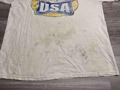Vintage Faded Graphic T-Shirt American Flag Bald Eagle Patriotic Blue Angels XL