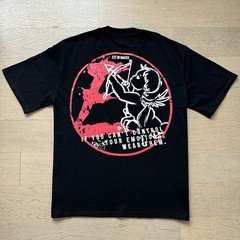 Mixed Emotion Cartoon Trendy Loose-Tee Shirt