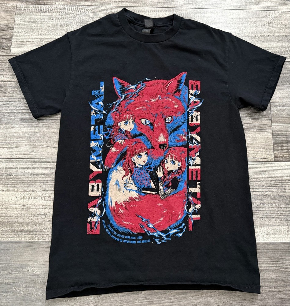 BABYMETAL Shirt Adult Small METAL FORTH World Tour 2025-2026 Pop-Up Exclusive