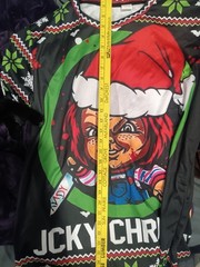Chucky Christmas Horror Movie T-Shirt Men’s 1XL BLACK Graphic Print