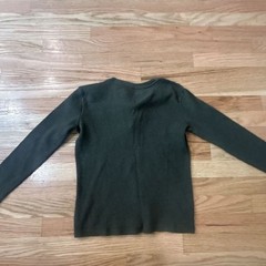 Weatherproof Vintage Waffle Knit Thermal Henley Shirt Olive Green