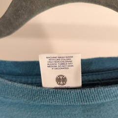 Supreme Independent Tee Slate Blue Size L FW17 100% Authentic SOLD OUT ITEM
